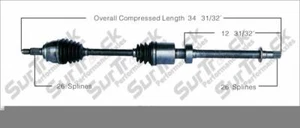CV Drive Axle Shaft Fits Mini Cooper A/T Supercharged 2005-08 front P - Picture 1 of 6