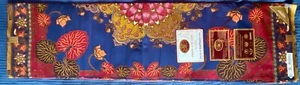 Waxhaus Fabric Textile Super Java Rich Dk Blue Large Medallions 6 Yards - Picture 1 of 4