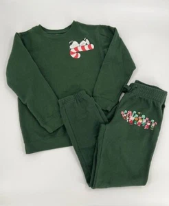 Peanuts Christmas theme 2 piece sweat set- kids size Large - Picture 1 of 2
