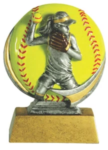 5" Softball Female Trophy Personalized Free - Picture 1 of 2