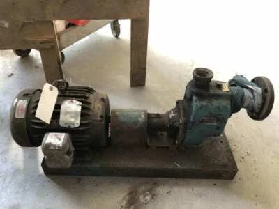 ITT 1-1/2HE19 1-1/2" Iron Self-Priming Centrifugal Pump 3.94" imp 3HP 3PH - Image 1 of 4
