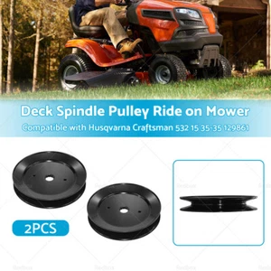2xDeck Spindle Pulley Ride on Mower Suitable ForHusqvarna Craftsman 532 15 35-35 - Picture 1 of 8