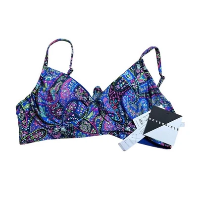 Nuevo con etiquetas Top de Bikini Vera Bradley Reversible Cambray & Petite Paisley Eva Talla M  Foto 1 de 4