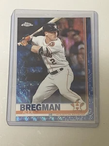 2019 Topps Chrome Alex Bregman Blue Wave Refractor /75 ASTROS - Picture 1 of 3