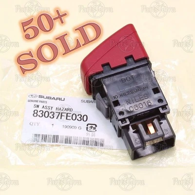 Original Subaru IMPREZA WRX Limited Rojo Luz de Peligro Interruptor Botón 83037FE030 Foto 1 de 4