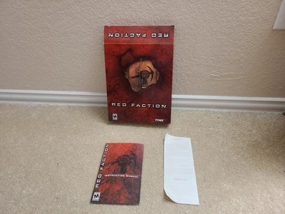 Red Faction PC Original Big Box. w/ Manual. No Game Disc. - Image 1 of 4