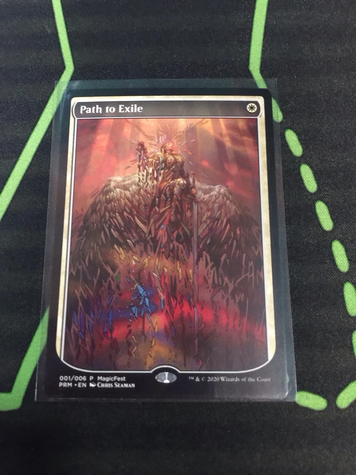 MTG Magic The Gathering Path To Exile Promo Full Art Textless White Commander  - Image 1 of 1