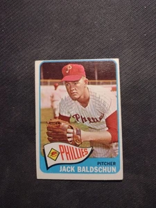 1965 Topps #555 Jack Baldschun SP Philadelphia Phillies keine Knicke. - Bild 1 von 2