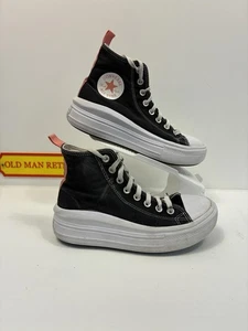Converse Run Star Hike Platform High Top Black Canvas Trainers UK [5.5] - Picture 1 of 5