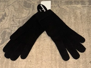 New Portolano Cashmere Black Gloves Womens One Size - Picture 1 of 4