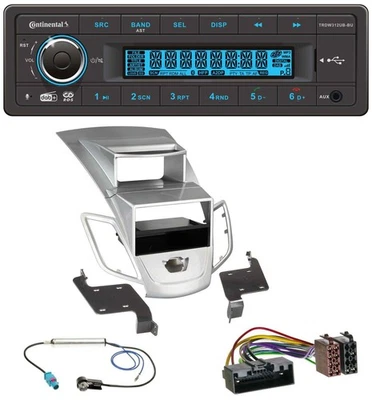 Continental MP3 DAB USB Bluetooth Autoradio für Ford Fiesta Display 10-17 silber - Bild 1 von 4