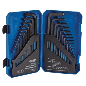Draper Metric Imperial Combined Long Pattern Hexagon Key Set 30 Piece 33894 - Picture 1 of 1