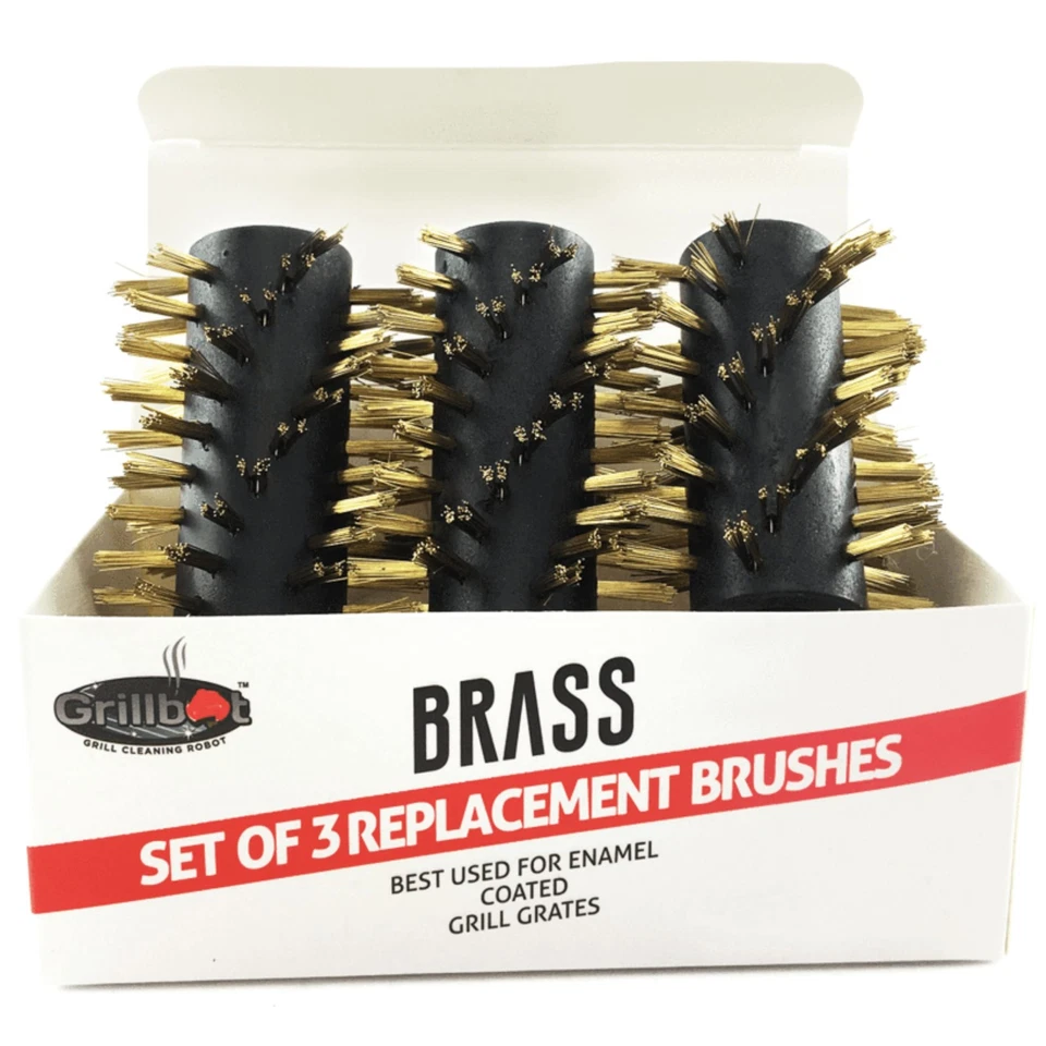 Grillbot Gbb201 Replacement Brushes for Grill Brass