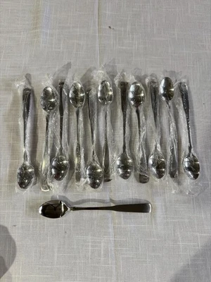 NEW 12 Update International CO-604 Conrad Iced Teaspoons Stainless Steel 7" - Image 1 of 4
