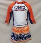 Gymboree Swim Set Shirt Shorts Trunks Little Surfer 18-24 Mos Sunscreen Swimwear