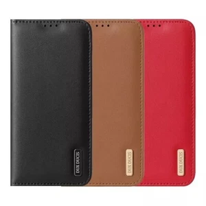 DUX DUCIS Real Leather Flip RFID Wallet Case for Samsung Galaxy S25+ (Plus) - Picture 1 of 25