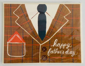 Tarjeta de felicitación feliz día del padre, corbata de traje, padrastro de papá, nueva y sobre - Imagen 1 de 2