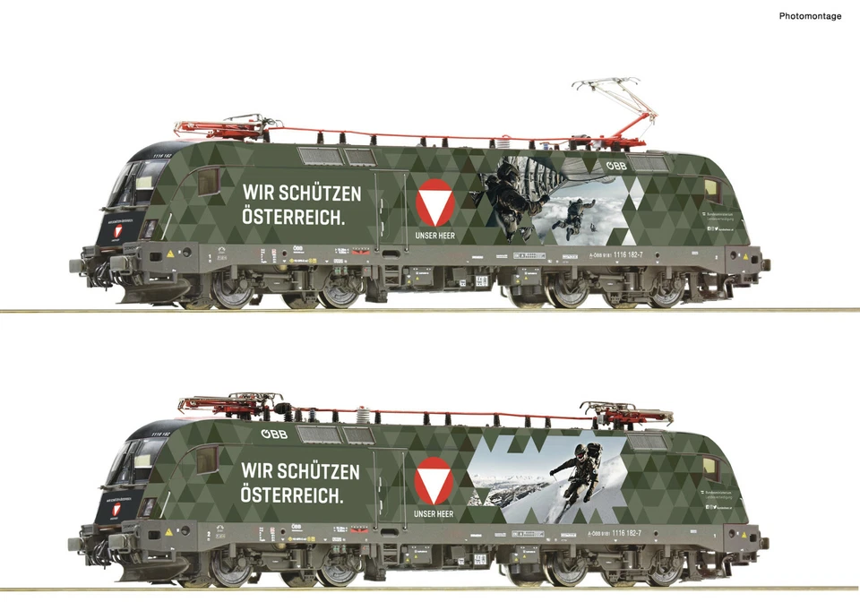Roco 78492 Elektrolokomotive 1116 182-7 „Bundesheer‟, ÖBB, AC Neuware - Bild 1 von 1