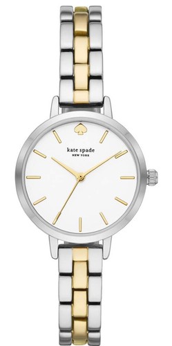 Orologio donna Kate Spade New York KSW9000 Metro quadrante bianco lega bicolore