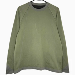 _J.L-A.L_ Mens Shirt XS/S Green Prima Knit Long Sleeve Outdoor Designer Italy - Picture 1 of 20
