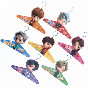 BTS Merchandise K-POP Merch TinyTAN Character Clothes Hanger with Steel Hook - Picture 1 of 29