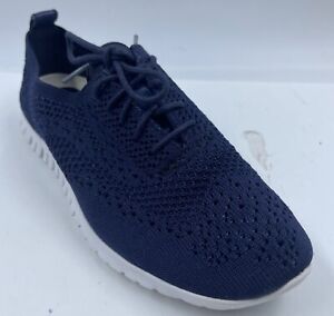 Cole Haan Zerogrand Damenschuhe 7B blau Stitchlite Strick Wingtip Oxford Schuhe