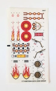 Lego 70144 Laval's Fire Lion Original Sticker Sheet - Authentic Decals - Picture 1 of 1