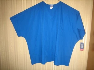 cherokee workwear short sleeve scrub top size 5XL blue NWT - Picture 1 of 3