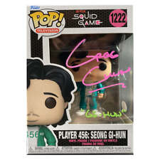 Greg Chun Signed Funko POP Squid Game #1222 Player 456 Autographed JSA COA