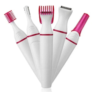 5-in-1 Electric Women Shaver Hair Arm Leg Bikini Face Remover Lady Razor Trimmer - Picture 1 of 8