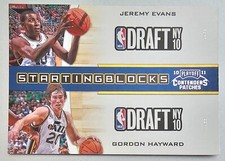 2010-11 Playoff Contenders Starting Blocks Cuts #13 Jeremy Evans Gordon Hayward