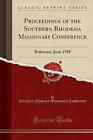 Proceedings of the Southern Rhodesia Missionary Co