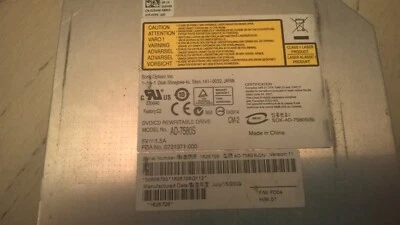 Módulo de unidad Sony Optiarc DVD-RW AD-7580S SATA Dell # 0U946K Foto 1 de 2