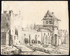 Rare Antique Master Print-CITY WALL-GATE-FORTIFICATION-Ruppe-ca. 1770