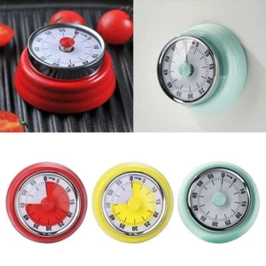Mechanical Timer 60-Minute Kitchen Timer Small Magnetic Kitchen Countdown Timer - Picture 1 of 14