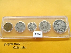 1940 Silver Birth year set 5 coins (other years also) - Picture 1 of 2