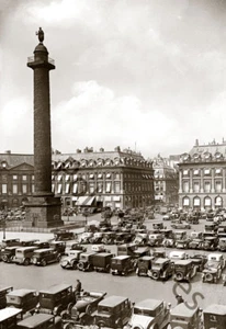 Paris place Vendôme voitures anciennes - Repro photo ancienne an. 1930 - Imagen 1 de 3