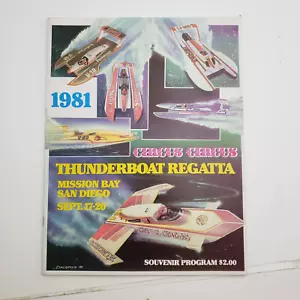 Vintage 1981 Circus Circus Thunderboat Regatta Souvenir Program September 1981 - Picture 1 of 8