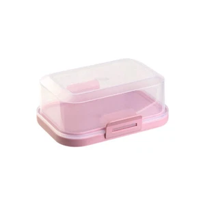 ENGELLAND Stapelbare Butterdose Frische Box Dose Kunststoff BPA-Frei Rosa - Bild 1 von 6