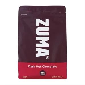 Zuma Dark Hot Chocolate 1Kg Bag Vegan Intense Cocoa Cafe Style Drink - Picture 1 of 1