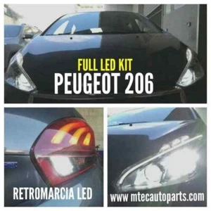 Set LED Canbus Croisement H7 6000K + Marche Arrière LED Spécifique Peugeot 206 - Bild 1 von 11