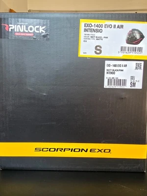Casco moto Scorpion EXO-1400 EVO II Air Intensio (nero opaco/rosa) taglia: S (55 - Immagine 1 di 4