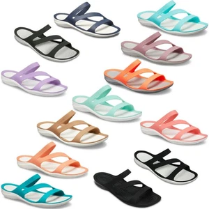 Nuevos zapatos de playa de verano para damas sandalias abatibles para mujer nuevos Crocs Swiftwater NUEVO - Imagen 1 de 32