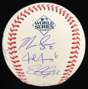2023 Rangers World Series Autographed Baseball Beckett BAS 12 Signers Semien + - Picture 1 of 5