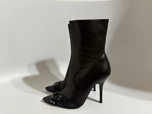 Vintage Christian Dior by John Galliano schwarze Lederstiefel 38 - Bild 1 von 12