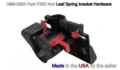 Juego de tuercas de perno de herrajes para colgar resorte de hoja delantera soporte 1999-2004 F250 F350 4x4  Foto 1 de 4