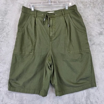 Anthropologie Shorts Womens L Green Bermuda Parachute Utility Drawstring Waist - Image 1 of 4