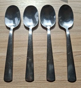 4 Viners Ireland(?) Dessert Spoons Stainless Flatware Cutlery - Picture 1 of 9