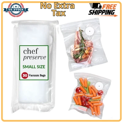 Chef Preserve Vacuum Sealer Bags Small Size 30 Bags