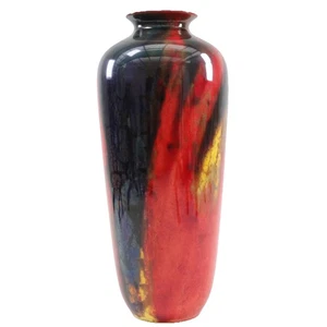 Jarrón Royal Doulton Sung Flambe Fred Moore h28 cm circa 1925 - Imagen 1 de 21